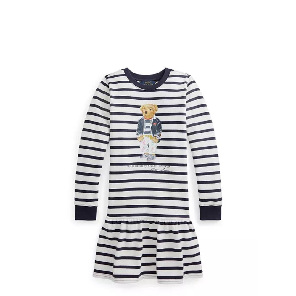 Polo Ralph Lauren Big Girls Polo Bear Fleece Dress L(12-14) Quiet Luxury Preppy - Picture 5 of 5